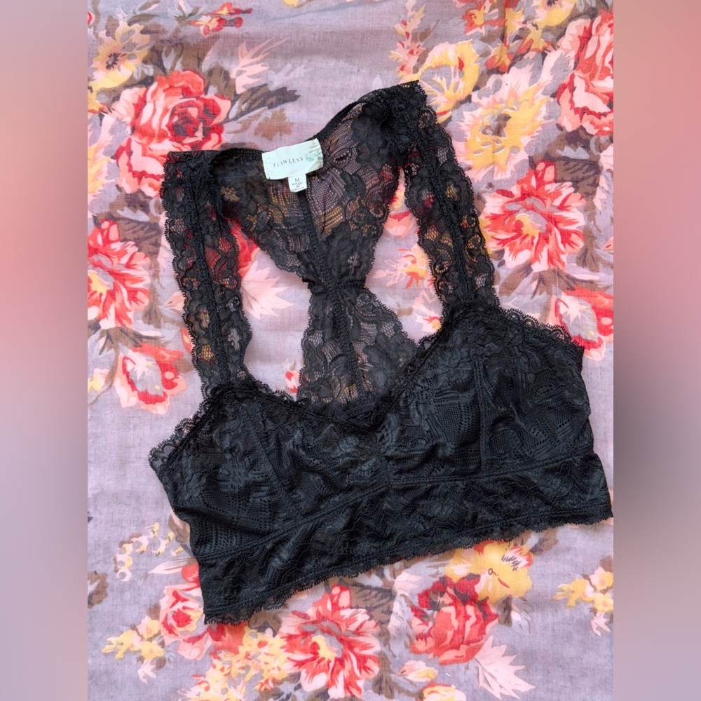 Flawless Brand Lace Bralette. Black. Excellent Used Condition. Size Medium.